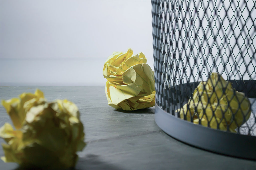 paper and trash